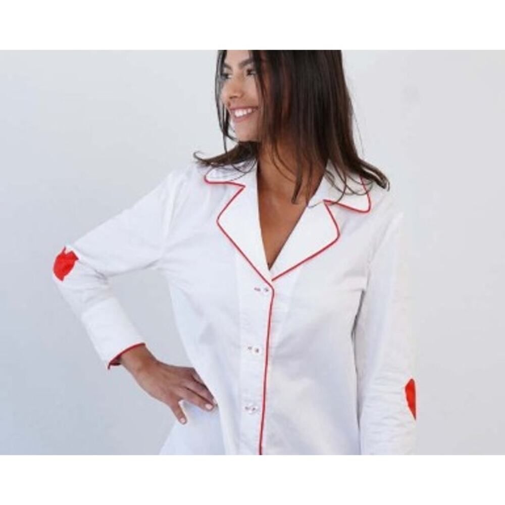 TOSS Designs Red Heart Nightshirt Women's Sz. S/M